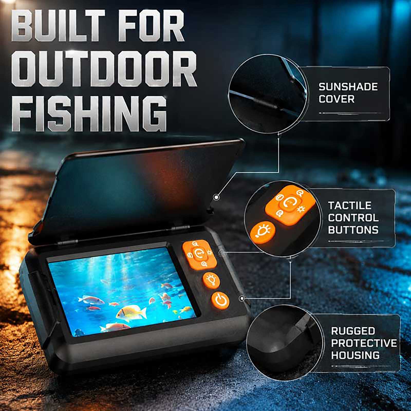 1080P HD Fish Finder Underwate - Fishing Boat Depth Finder review and price