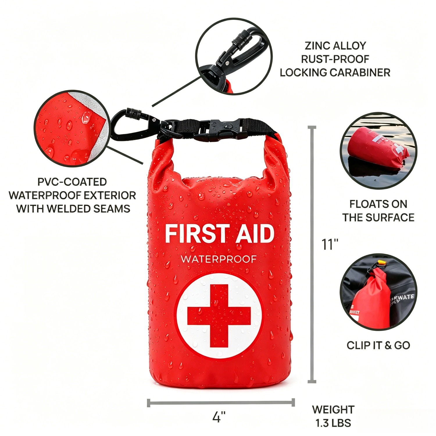 2L Waterproof First Aid Bag Ro - Fishing Boat Oar review and price